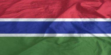 Gambiya Bayrağı Yakından Dalgalanıyor