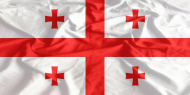 Georgia Bayrağı Yakından Dalgalanıyor