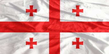 Georgia Bayrağı Yakından Dalgalanıyor