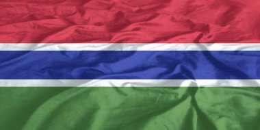 Gambiya Bayrağı Yakından Dalgalanıyor