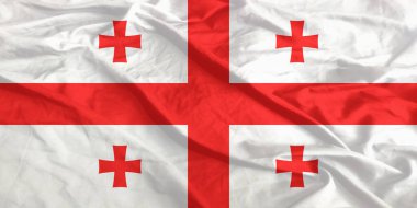 Georgia Bayrağı Yakından Dalgalanıyor