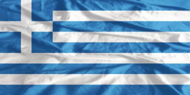 Yunanistan Bayrağı Yakından Dalgalanıyor