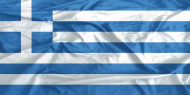 Yunanistan Bayrağı Yakından Dalgalanıyor