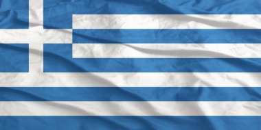 Yunanistan Bayrağı Yakından Dalgalanıyor