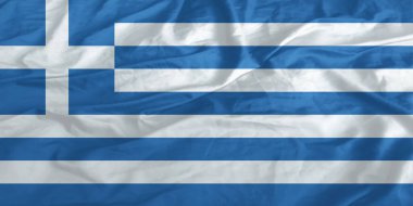 Yunanistan Bayrağı Yakından Dalgalanıyor