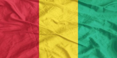 Gine Bayrağı Dalgalanıyor Yakından