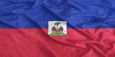 Haiti Bayrağı Dalgalanıyor Yakından