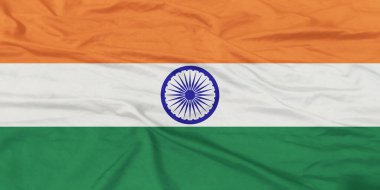 Hindistan Bayrağı Yakından Dalgalanıyor