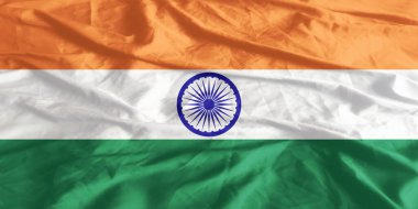 Hindistan Bayrağı Yakından Dalgalanıyor