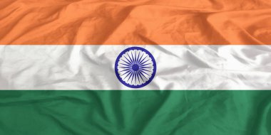 Hindistan Bayrağı Yakından Dalgalanıyor