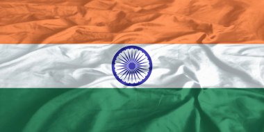 Hindistan Bayrağı Yakından Dalgalanıyor