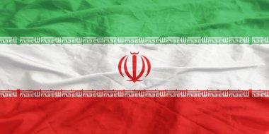 İran Bayrağı Yakından Dalgalanıyor