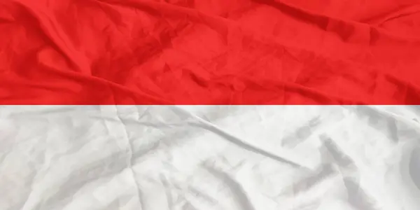 Endonezya Bayrağı Yakından Dalgalanıyor