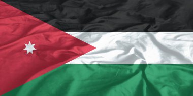 Ürdün Bayrağı Dalgalanıyor Yakından