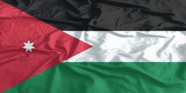 Ürdün Bayrağı Dalgalanıyor Yakından