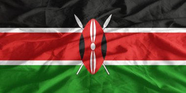 Kenya Bayrağı Yakından Dalgalanıyor
