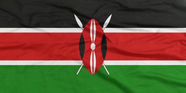 Kenya Bayrağı Yakından Dalgalanıyor