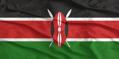 Kenya Bayrağı Yakından Dalgalanıyor