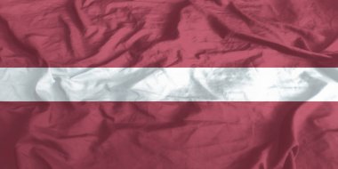 Letonya Bayrağı Dalgalanması Yaklaş