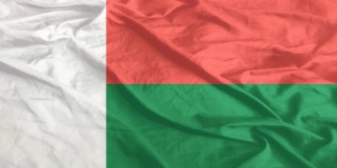 Madagaskar Bayrağı Dalgalanıyor Yaklaş