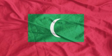 Maldivler Bayrağı Yakından Dalgalanıyor