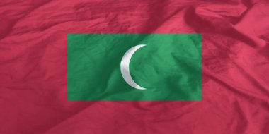 Maldivler Bayrağı Yakından Dalgalanıyor
