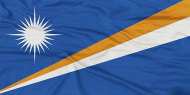 Marshall Adaları Bayrağı Yakından Dalgalanıyor