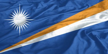 Marshall Adaları Bayrağı Yakından Dalgalanıyor