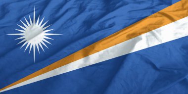 Marshall Adaları Bayrağı Yakından Dalgalanıyor