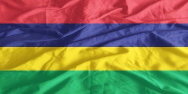 Mauritius Bayrağı Yakından Dalgalanıyor