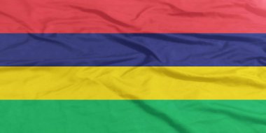 Mauritius Bayrağı Yakından Dalgalanıyor