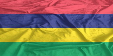 Mauritius Bayrağı Yakından Dalgalanıyor