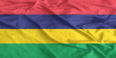 Mauritius Bayrağı Yakından Dalgalanıyor
