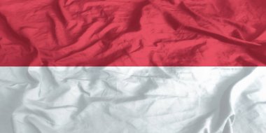 Monaco Flag Waving Close Up clipart