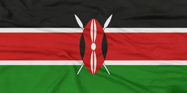 Kenya Bayrağı Yakından Dalgalanıyor
