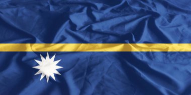 Nauru Bayrağı Yakından Dalgalanıyor