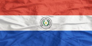 Paraguay Bayrağı Dalgalanıyor Yaklaş