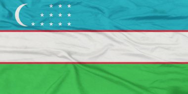 Özbekistan Bayrağı Yakından Dalgalanıyor