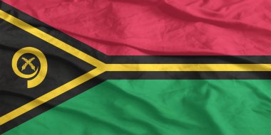 Vanuatu Bayrağı Yakından Dalgalanıyor