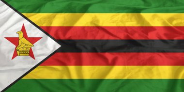 Zimbabwe Bayrağı Yakından Dalgalanıyor