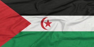 Sahra Arap Bayrağı Yakından Dalgalanıyor