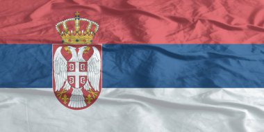 Sırbistan Bayrak Rüzgarı Yakından Dalgalanıyor
