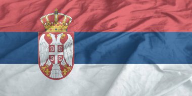 Sırbistan Bayrak Rüzgarı Yakından Dalgalanıyor