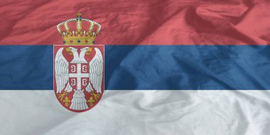 Sırbistan Bayrak Rüzgarı Yakından Dalgalanıyor