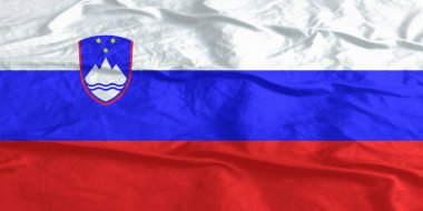 Slovakya Bayrak Rüzgarı Yakından Dalgalanıyor