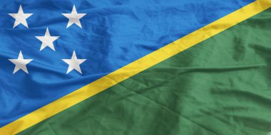 Solomon Adaları Bayrak Rüzgarı Yakından Dalgalanıyor