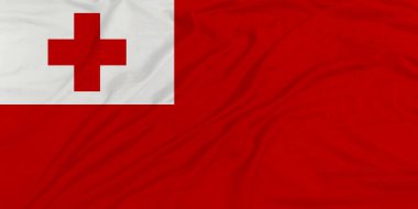 Tonga Bayrak Rüzgarı Yakından Dalgalanır