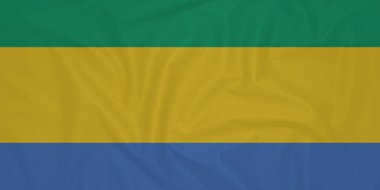 Gabon Bayrak Dalgalanması