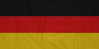 Alman bayrağı dalgalanırken