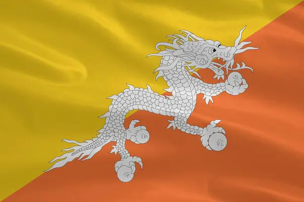 Bhutan Bayrak Dalgalanması